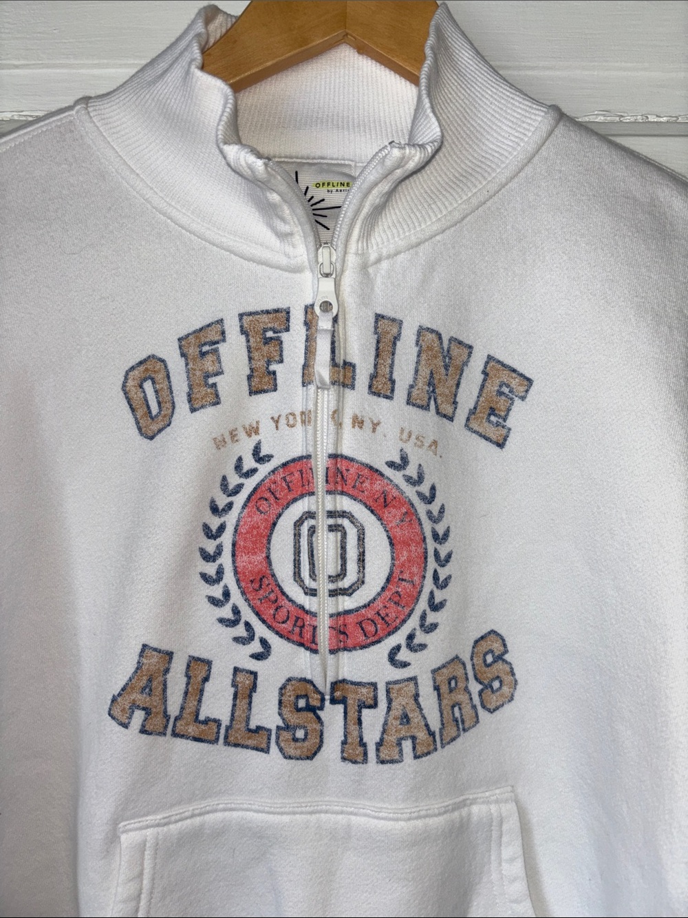 OFFLINE BY AERIE 1/4 ZIP PULLOVER SWEATSHIRT - Picture 2 of 6